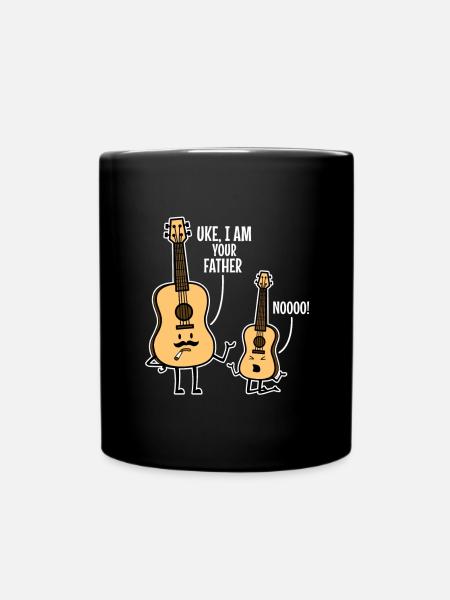 Uke i am your father - Full Colour Mug - black