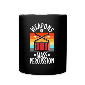 Weapons of mass percussion - Tasse einfarbig - Schwarz - Vorne