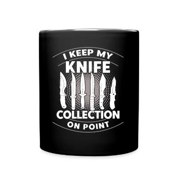 Blacksmith Knife Collection Knife Forge Gift - Full Colour Mug - black - Front