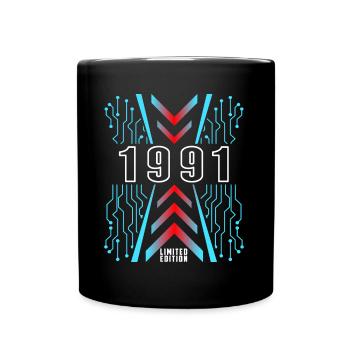 Birthday 1991 Gaming Limited Edition Gamer - Full Colour Mug - black - Front