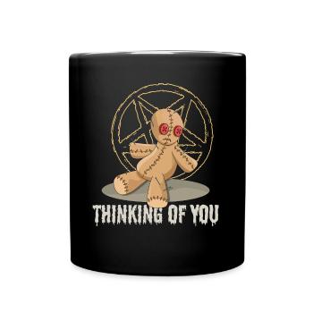 Creepy Pentagram Satanic Horror Scary Halloween - Tasse einfarbig - Schwarz - Vorne