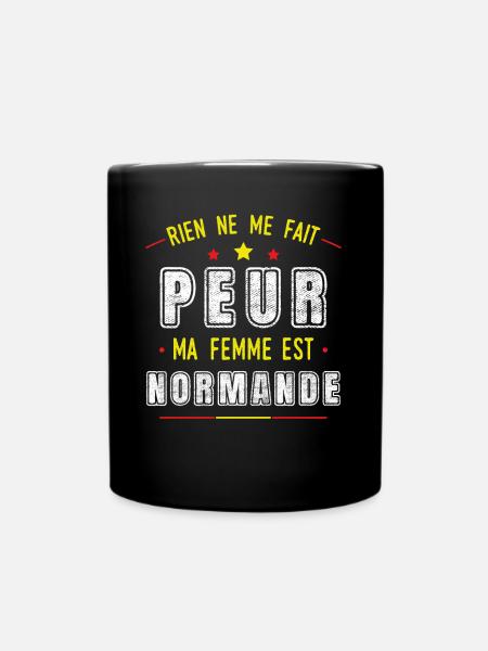 Normandie Idée Cadeau Couple Normand Citation - Mug uni - noir