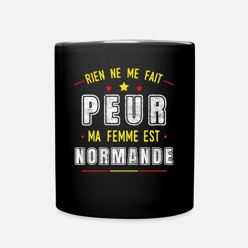 Normandie Idée Cadeau Couple Normand Citation - Mug uni - noir