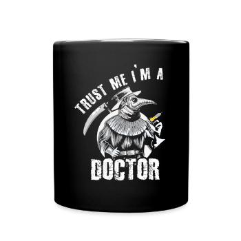 Creepy Doctor Plague Horror Scary Halloween - Tasse einfarbig - Schwarz - Vorne