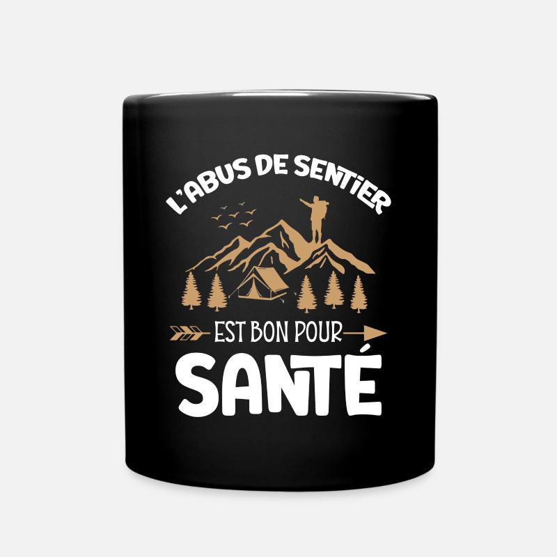 Randonnée Idée cadeau randonneur humour - Mug uni - noir