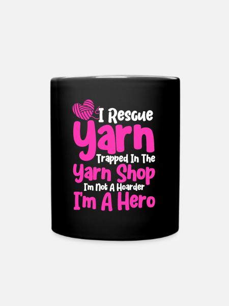 Knitting Knitting Lovers Knitting Gift - Full Colour Mug - black