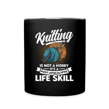 Tricot Tissu Tricot TricotEr Cadeau - Mug uni - noir - Devant