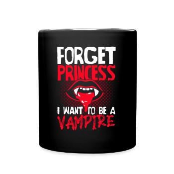 Horror Halloween Prinzessin Vampir Gruselig - Tasse einfarbig - Schwarz - Vorne