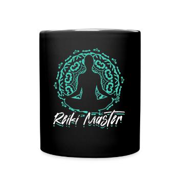 Méditation énergétique du Maître Reiki Spirituel - Mug uni - noir - Devant