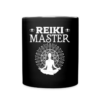 Spirituelle Energie Meditation Reiki Meister - Tasse einfarbig - Schwarz - Vorne
