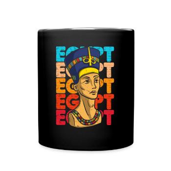 Tutankhamun Egyptian God Retro Egypt Pharaoh - Full Colour Mug - black - Front