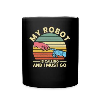 Engineer Teacher Robotics Technology Gift - Full Colour Mug - black - Front