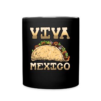 Vintage Mexican Food Live Mexico Taco - Tasse einfarbig - Schwarz - Vorne