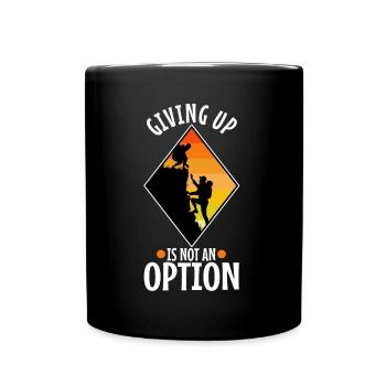 Abandonner n’est pas une option - Mug uni - noir - Devant