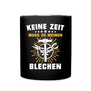 Spengler Bauspengler Spengeln - Tasse einfarbig - Schwarz - Vorne