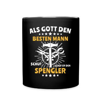 Spengler Bauspengler Spengeln - Tasse einfarbig - Schwarz - Vorne