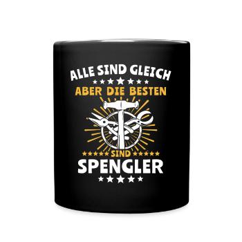 Spengler Bauspengler Spengeln - Tasse einfarbig - Schwarz - Vorne