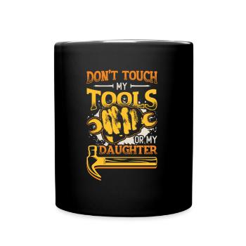 Ne touchez pas à mes outils - Mug uni - noir - Devant