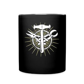 Signe de guilde Spengler Bauspengler - Mug uni - noir - Devant