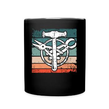 Spengler guild sign Bauspengler - Full Colour Mug - black - Front