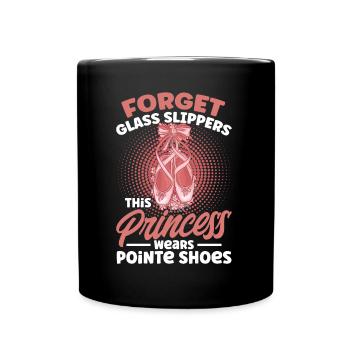 Ballerina Ballet Girl Ballet Dancer - Full Colour Mug - black - Front