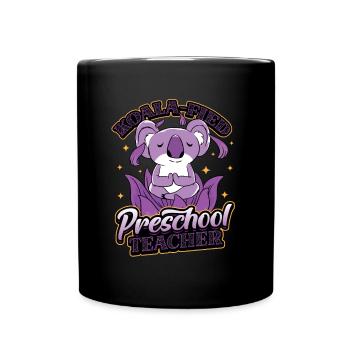 Koala-fied Koala Proud Preschool Teacher - Full Colour Mug - black - Front