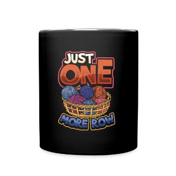 Il suffit de crocheter une rangée - Mug uni - noir - Devant