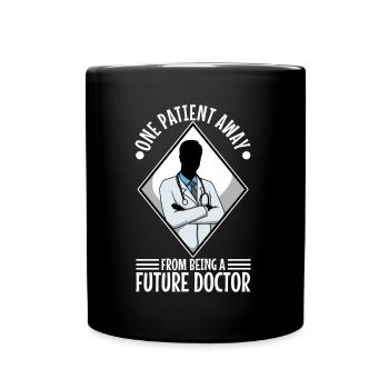 Un patient loin d’être un futur médecin - Mug uni - noir - Devant