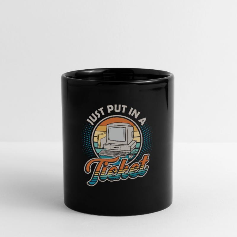 Ouvrez simplement un ticket Help Desk Tech Support Mug uni