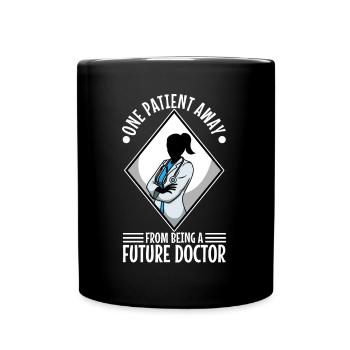 Un patient loin d’être un futur médecin - Mug uni - noir - Devant