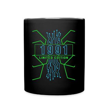 Birthday 1991 Gaming Limited Edition Gamer - Full Colour Mug - black - Front