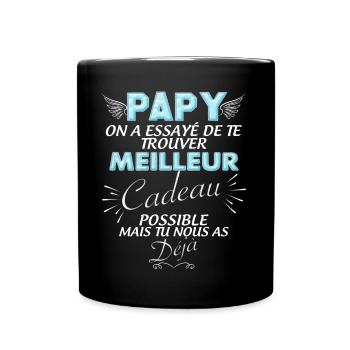 Cadeau papy Meilleur Cadeau C'est Nous - Mug uni - noir - Devant