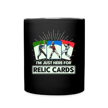 Baseball Card Collector Sports Card Collection - Full Colour Mug - black - Front