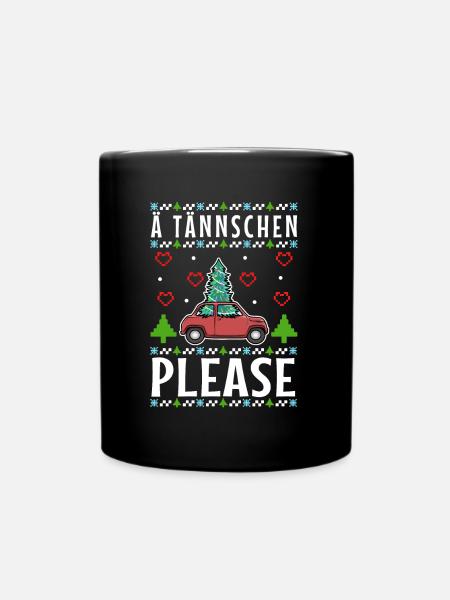 Ä Tännschen please - Tasse einfarbig - Schwarz