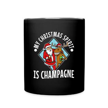 My christmas spirit is - Full Colour Mug - black - Front