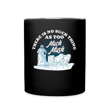 Chien de traîneau Racing Chien Traîneau Husky Propriétaires - Mug uni - noir - Devant