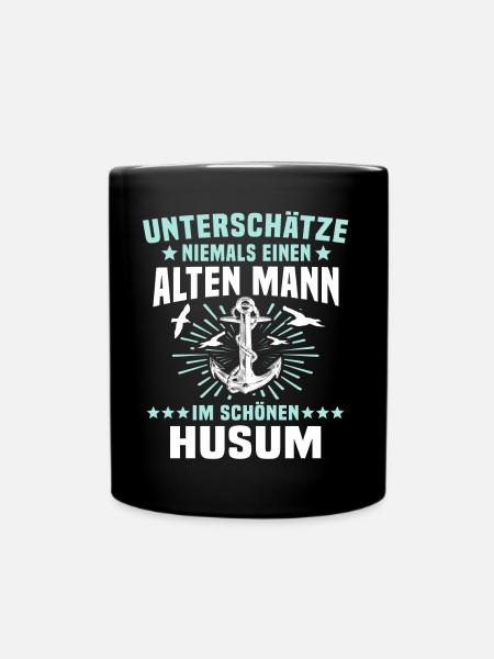Husum Männer Husumer Mann - Tasse einfarbig - Schwarz