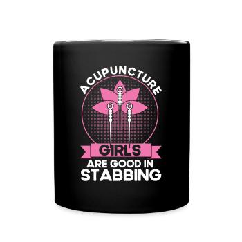 Chinese Medicine Acupuncture Acupuncturist - Full Colour Mug - black - Front