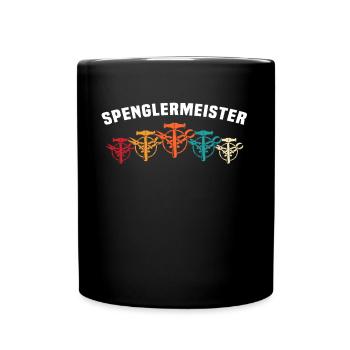 Spengler Bauspengler Spengeln - Tasse einfarbig - Schwarz - Vorne