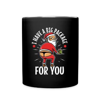 J’ai un gros paquet pour vous - Mug uni - noir - Devant