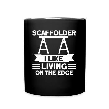 Scaffolding Construction Site Scaffolding Job Gift - Full Colour Mug - black - Front