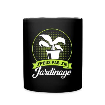 Hobbygärtner Schrebergarten Gärtner Geschenk - Tasse einfarbig - Schwarz - Vorne