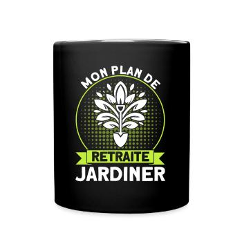 Gartenarbeit Gärtner Schrebergarten Geschenk - Tasse einfarbig - Schwarz - Vorne