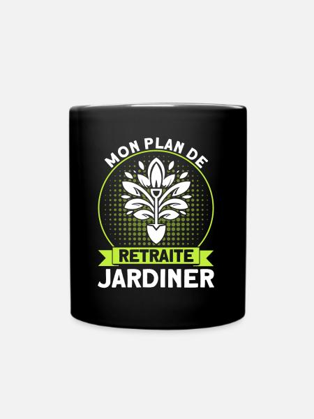 Gartenarbeit Gärtner Schrebergarten Geschenk - Tasse einfarbig - Schwarz