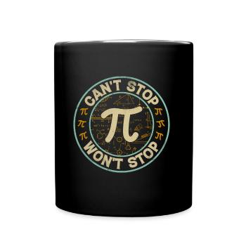 Ne peut pas s’arrêter ne s’arrête pas - Pi - Mug uni - noir - Devant