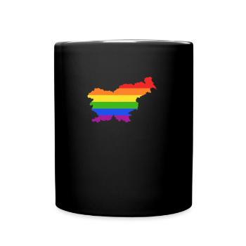 Slowenien Regenbogenflagge für LGTBQ-Slowenen - Tasse einfarbig - Schwarz - Vorne