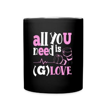 Boxing All You Need Is G-Love Gloves Women Boxer - Full Colour Mug - black - Front
