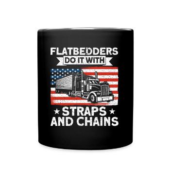 Semi-remorque Trucker Trucker Truck driver cadeau - Mug uni - noir - Devant