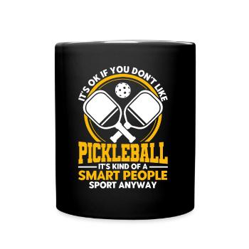 Pickleball-Liebhaber Pickleball Pickleball-Spieler - Tasse einfarbig - Schwarz - Vorne