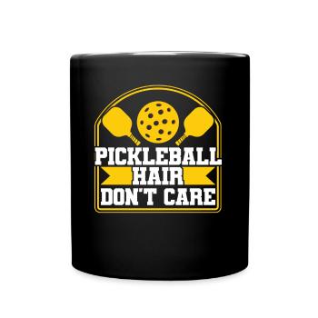 Pickleball spielen Pickleball-Liebhaber Pickleball - Tasse einfarbig - Schwarz - Vorne